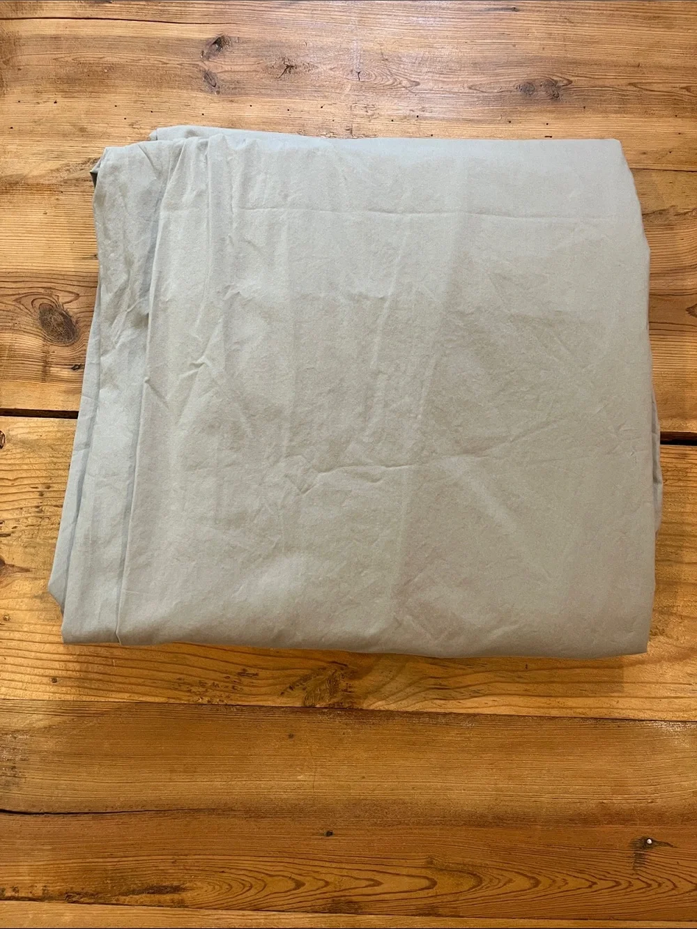 WEST ELM *King* Grey Organic Cotton Flat Sheet